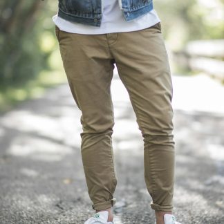 Troyleighton Men's Straight Fit Chino Pants — Cotton Twill